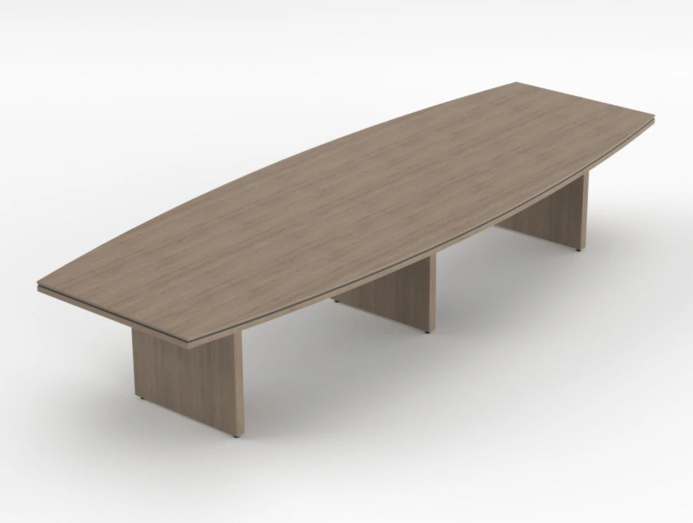 Status Executive Meeting Room Table 4000Mm Canadian Oak Finish