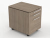 Status Executive Pedestal Grey Oak Finish