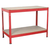 Steel Workbench with Wooden Top 1.2m
