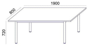 Straight Meeting Room Table Sv 42 Dimensions