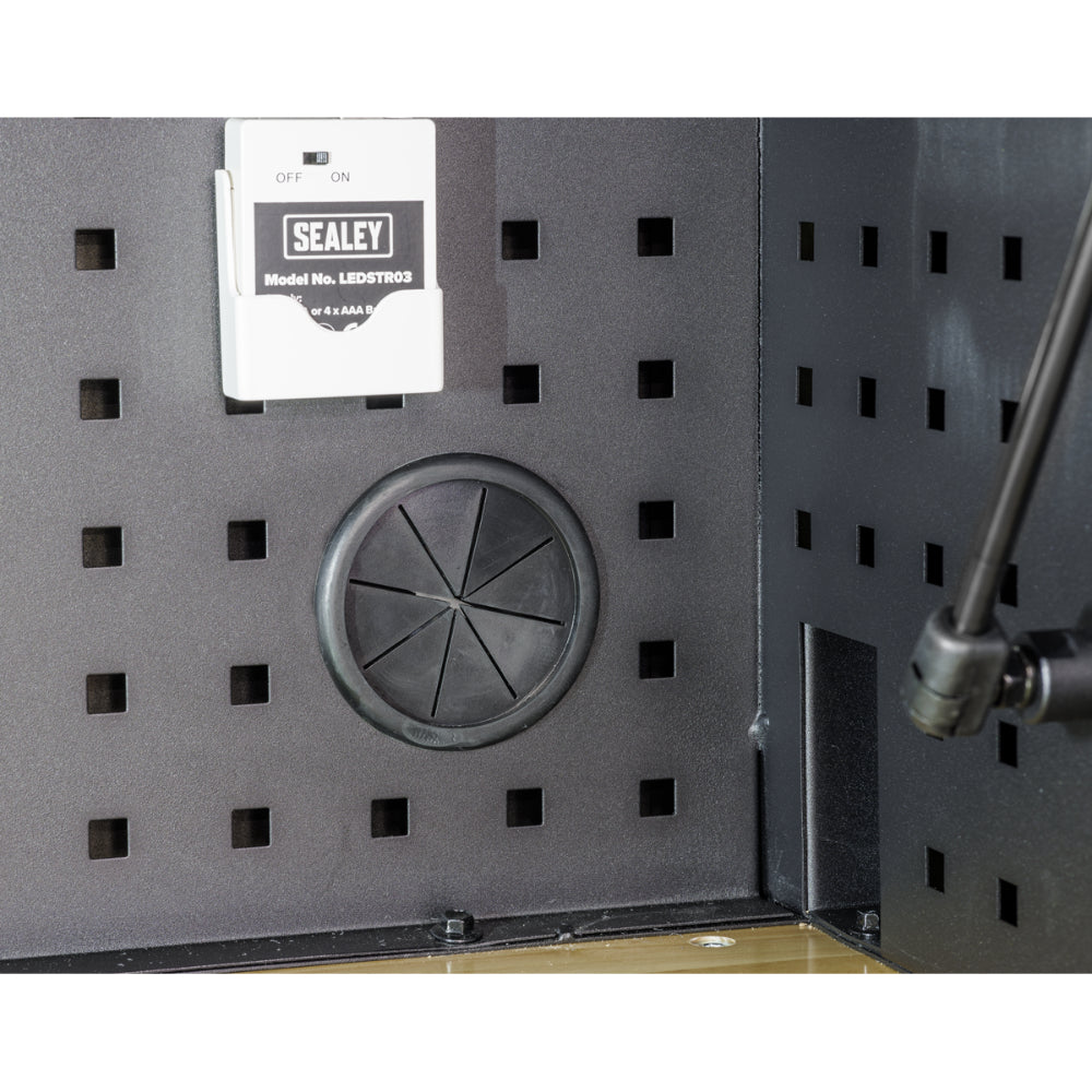 Superline PRO Black Edition Top Hutch and 2 Drawer Riser 1549mm AP6203BE 4