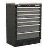 Superline PRO Corner Storage System with Stainless Worktop 1.55m APMSSTACK08SS 4