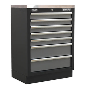 Superline PRO Corner Storage System with Wood Worktop 1.55m APMSSTACK08W 2
