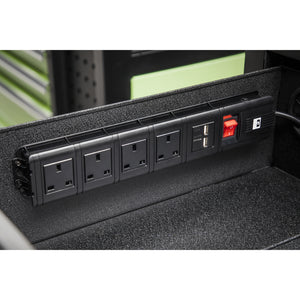 Superline PRO Mobile Tool Cabinet with Power Tool Charging Drawer 1120mm AP4206BE 7