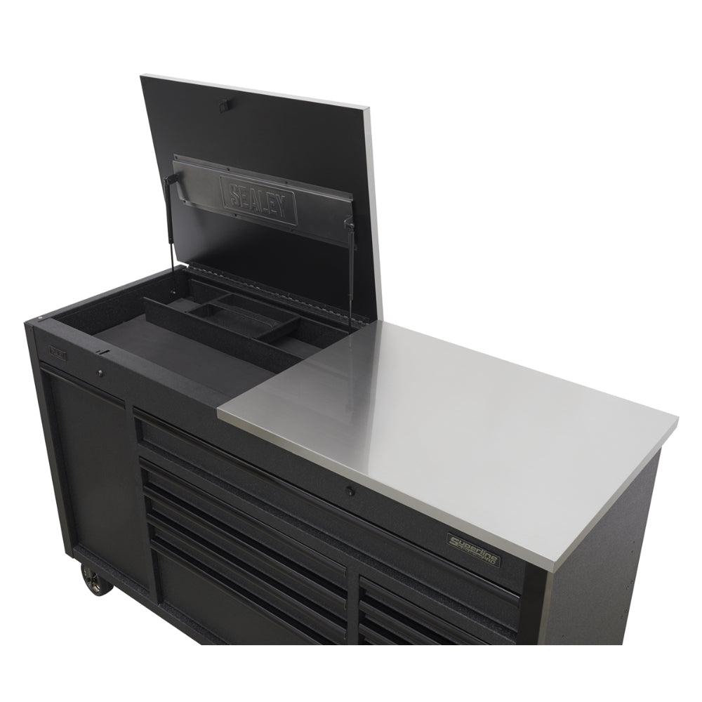 Superline PRO Mobile Tool Cabinet with Power Tool Charging Drawer 1600mm AP6310BE 10