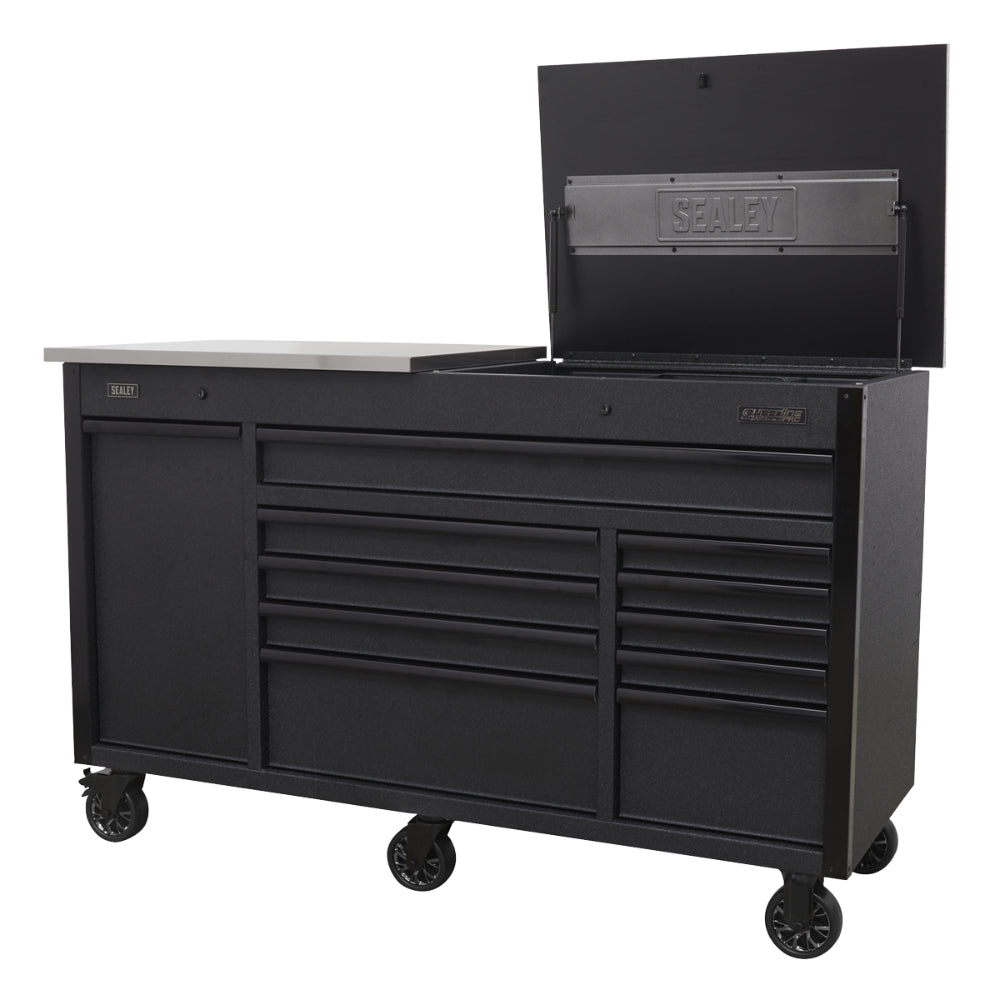 Superline PRO Mobile Tool Cabinet with Power Tool Charging Drawer 1600mm AP6310BE 5