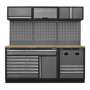Superline PRO Modular Storage System Combo with Pressed Wood Worktop