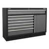 Superline PRO Modular Storage System Combo with Pressed Wood Worktop APMSSTACK14W 3
