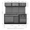 Superline PRO Modular Storage System Combo with Stainless Steel Worktop APMSSTACK14SS 11