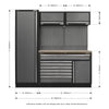 Superline PRO Storage System with Pressed Wood Worktop 1.96m APMSSTACK09W 9