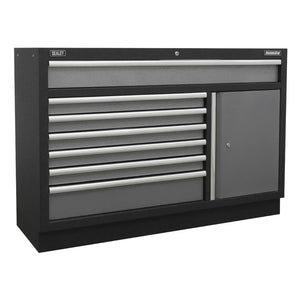 Superline PRO Storage System with Pressed Wood Worktop 1.96m APMSSTACK10W 4