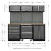 Superline PRO Storage System with Pressed Wood Worktop 2.04m APMSSTACK12W 12