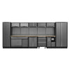 Superline PRO Storage System with Pressed Wood Worktop 4.92m with Garbage Bin