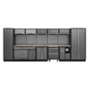 Superline PRO Storage System with Pressed Wood Worktop 4.92m with Garbage Bin