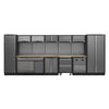 Superline PRO Storage System with Pressed Wood Worktop 4.92m