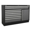 Superline PRO Storage System with Stainless Steel Worktop 1.96m APMSSTACK09SS 4
