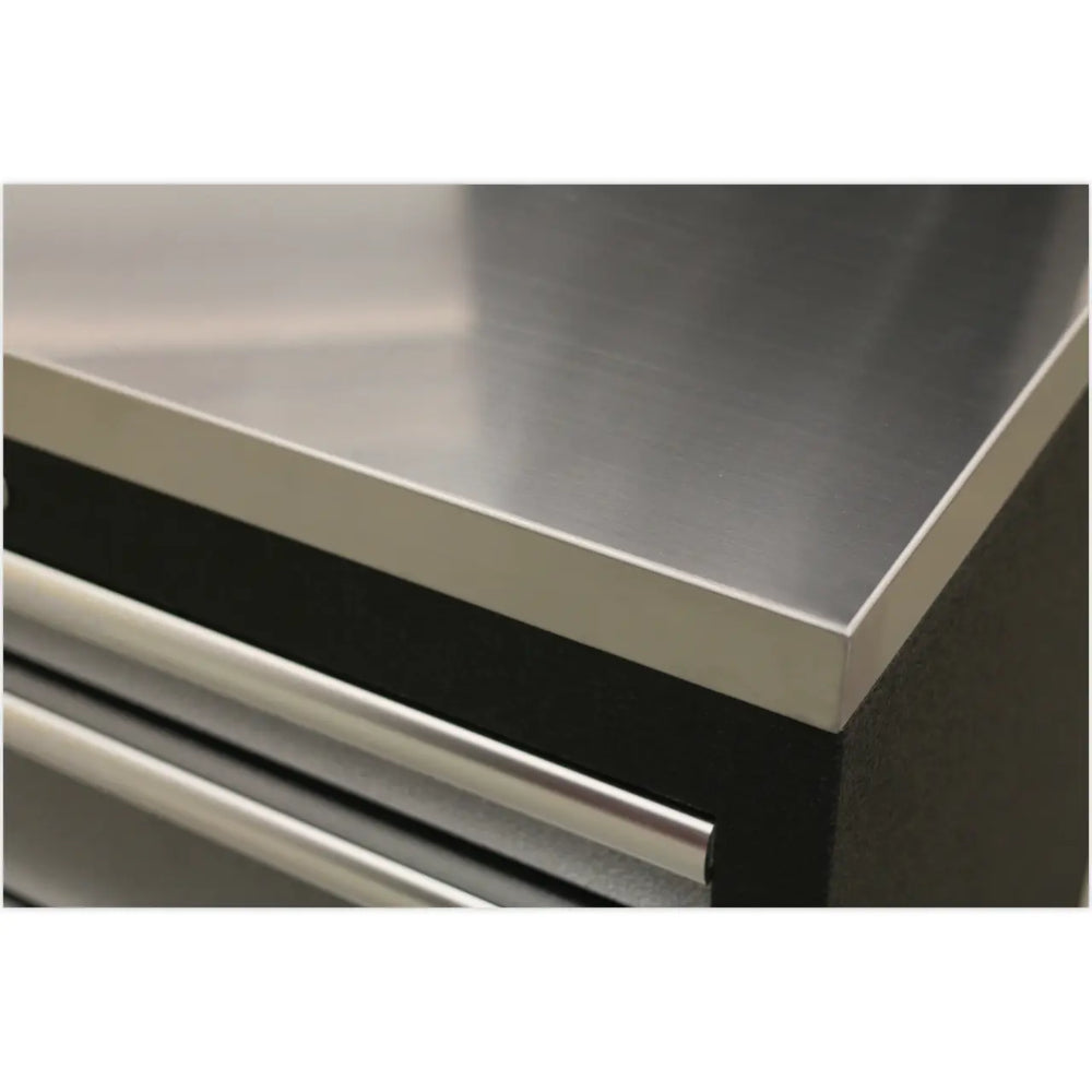Superline PRO Storage System with Stainless Steel Worktop 1.96m APMSSTACK09SS 8