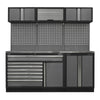 Superline PRO Storage System with Stainless Steel Worktop 2.04m