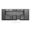 Superline PRO Storage System with Stainless Steel Worktop 4.92m APMSSTACK16SS 15