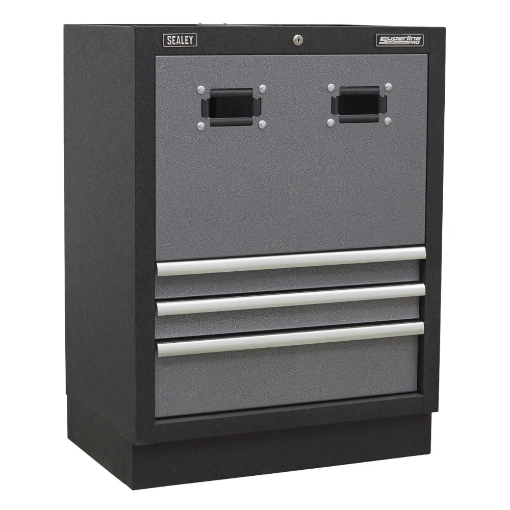 Superline PRO Storage System with Stainless Steel Worktop 4.92m APMSSTACK16SS 5