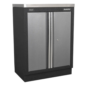 Superline PRO Storage System with Wood Worktop 1.96m APMSSTACK02W 5