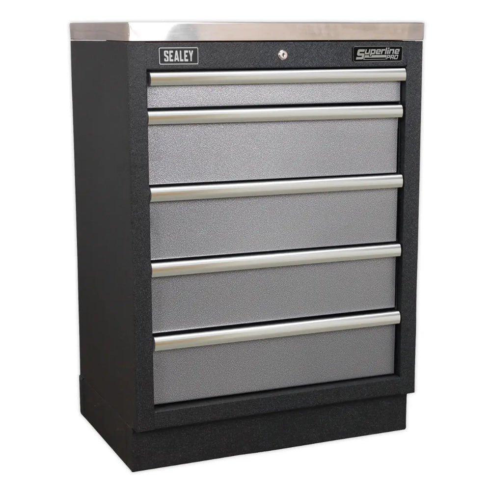 Superline PRO Storage System with Wood Worktop 1.96m APMSSTACK02W 8