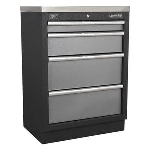 Superline PRO Storage System with Wood Worktop 2.04m APMSSTACK07W 3
