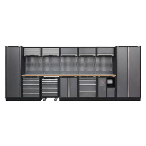 Superline PRO Storage System with Wood Worktop 4.92m