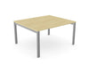 Switch 2 Person Bench Desk  Open Leg S 2PB LEO T1460 MP SLV