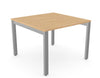 Switch Single Piece Square Meeting Table  Open Leg S LEO MT1010 BE SLV
