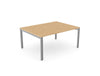 Switch Single Piece Straight Meeting Table  Large Table Starter Section  Open Leg S Leo Mts16 12 Be Slv