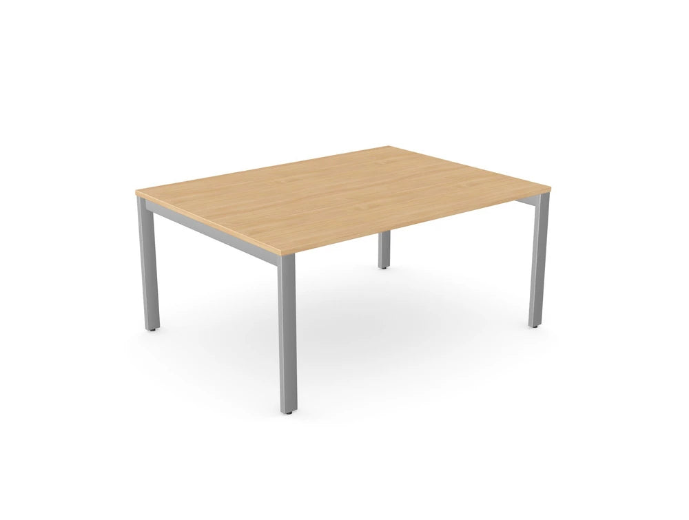 Switch Single Piece Straight Meeting Table  Large Table Starter Section  Open Leg S Leo Mts16 12 Be Slv