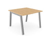 Switch Single Piece Straight Meeting Table Large Table Starter Section A Leg S LEA MTS10 10 BE SLV