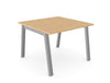 Switch Single Piece Straight Meeting Table  Large Table Starter Section  A Leg S Lea Mts10 10 Be Slv
