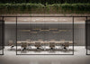 T45 Rectangular Meeting Room Table with Chairs in Meeting Room Setting