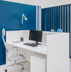 Tera Modular Reception Desk with High Back Office Chair and Pedestal in Reception Setting