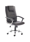 Thrift Executive Chair Black Soft Bonded Leather With Padded Arms EX000163 2