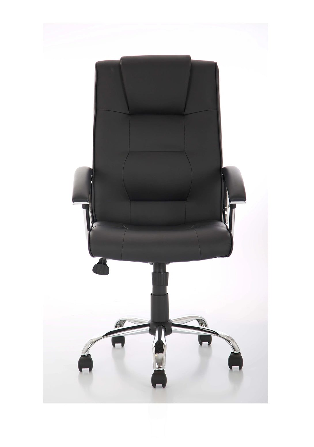 Thrift Executive Chair Black Soft Bonded Leather With Padded Arms EX000163 3