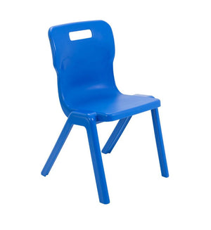 Titan Antibacterial 1-Piece Chair - Size 5 - Blue