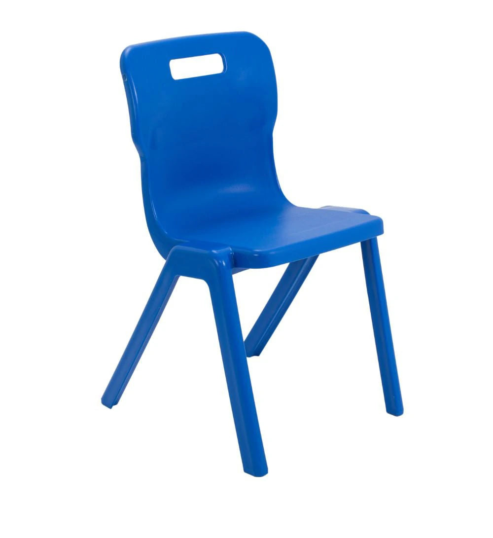 Titan Antibacterial 1-Piece Chair - Size 5 - Blue