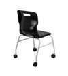 Titan Move 4 Leg Chair with Castors T301-BK 5