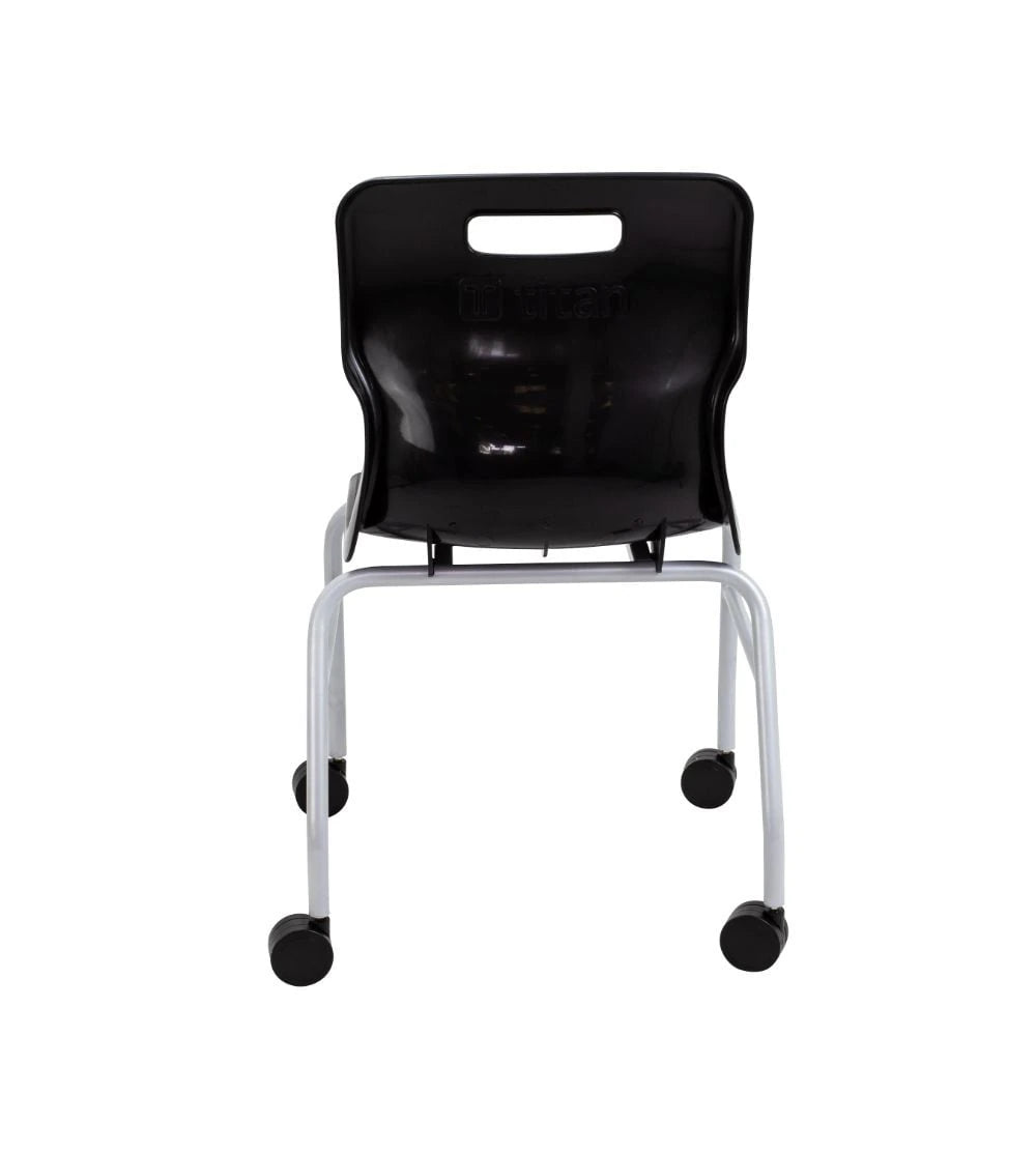 Titan Move 4 Leg Chair with Castors T301-BK 6