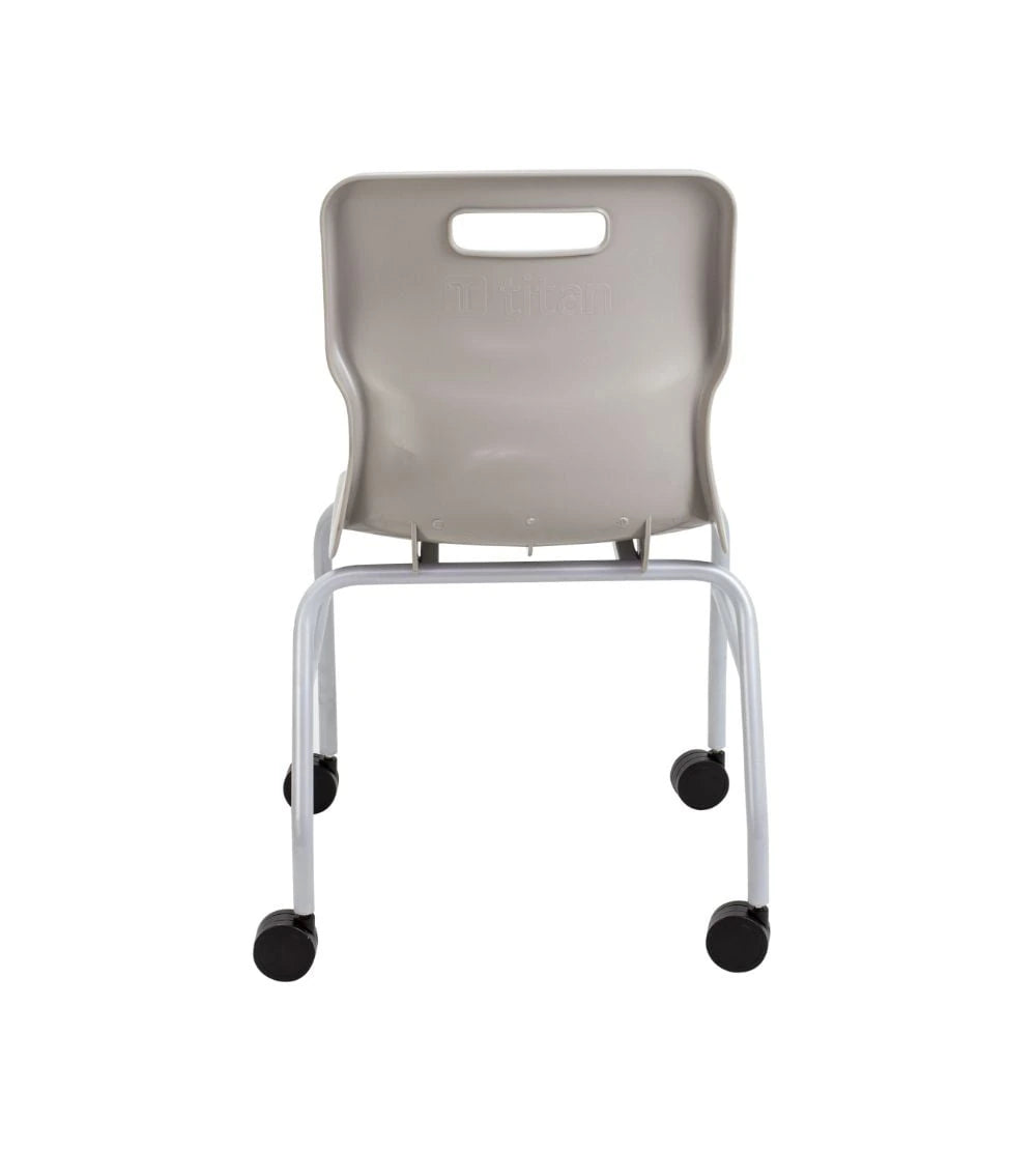 Titan Move 4 Leg Chair with Castors T301-GR 6
