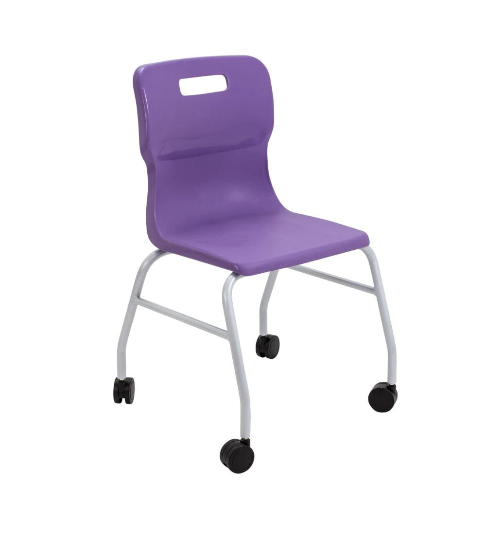 Titan Move 4 Leg Chair with Castors T301-P 1