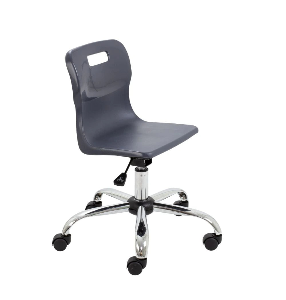 Titan Swivel Junior Chair with Chrome Base and Castors T30-B 1