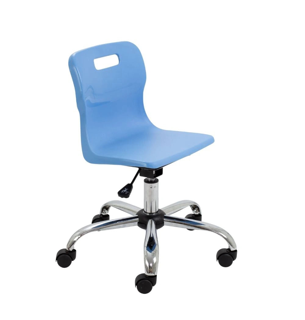 Titan Swivel Junior Chair with Chrome Base and Castors T30-CB 1