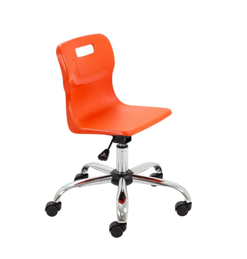 Titan Swivel Junior Chair with Chrome Base and Castors T30-O 1