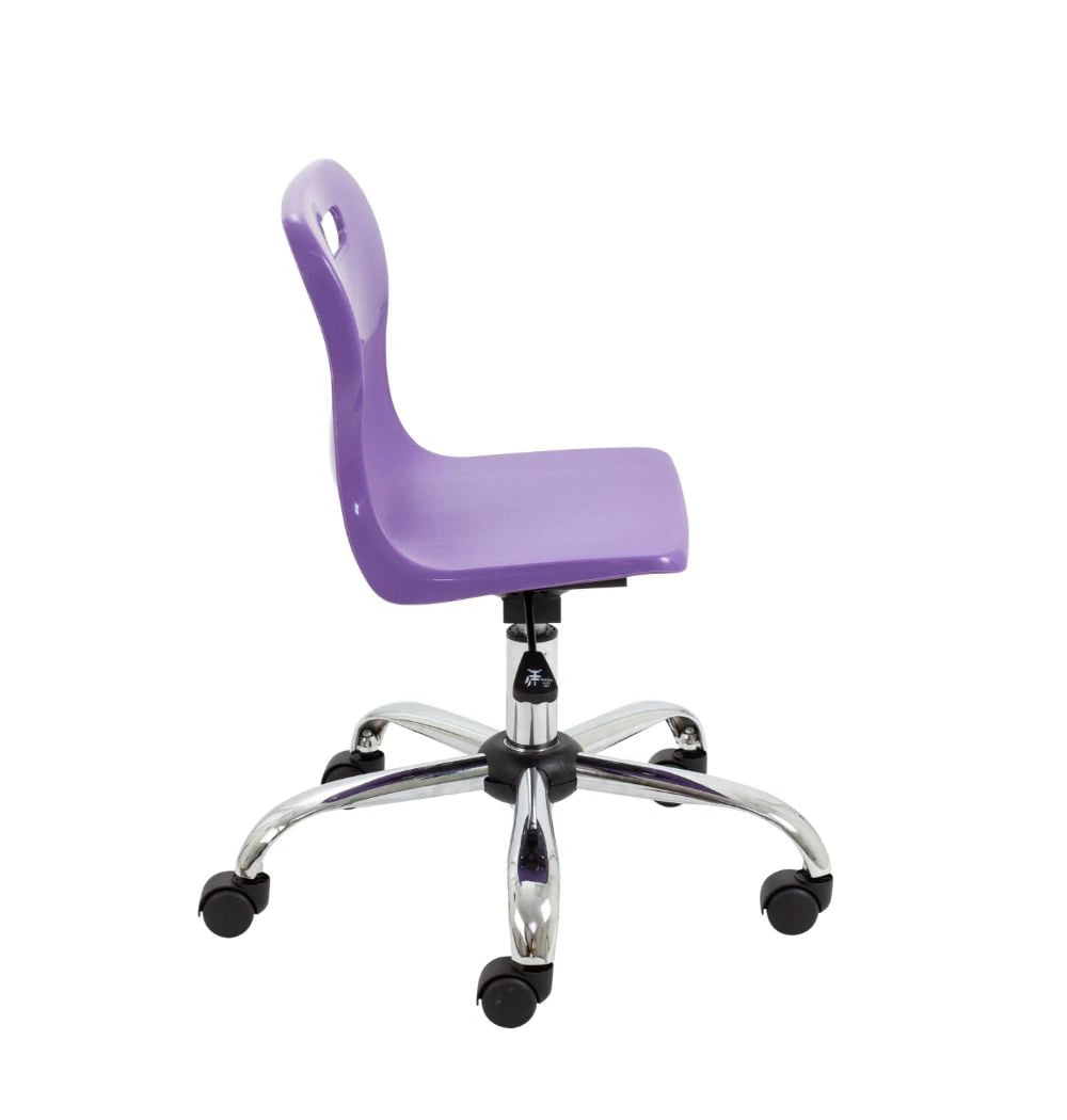Titan Swivel Junior Chair with Chrome Base and Castors T30-P 4
