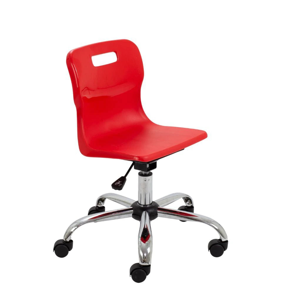 Titan Swivel Junior Chair with Chrome Base and Castors T30-R 1