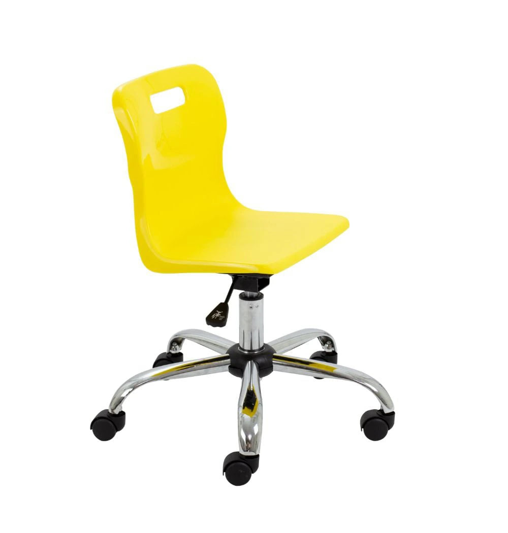 Titan Swivel Junior Chair with Chrome Base and Castors T30-Y 1